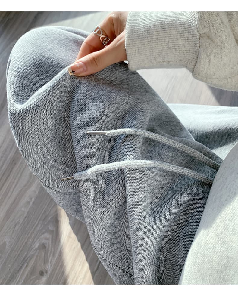 グレー パンツ リラックス シルエット ワイドパンツ スラックス