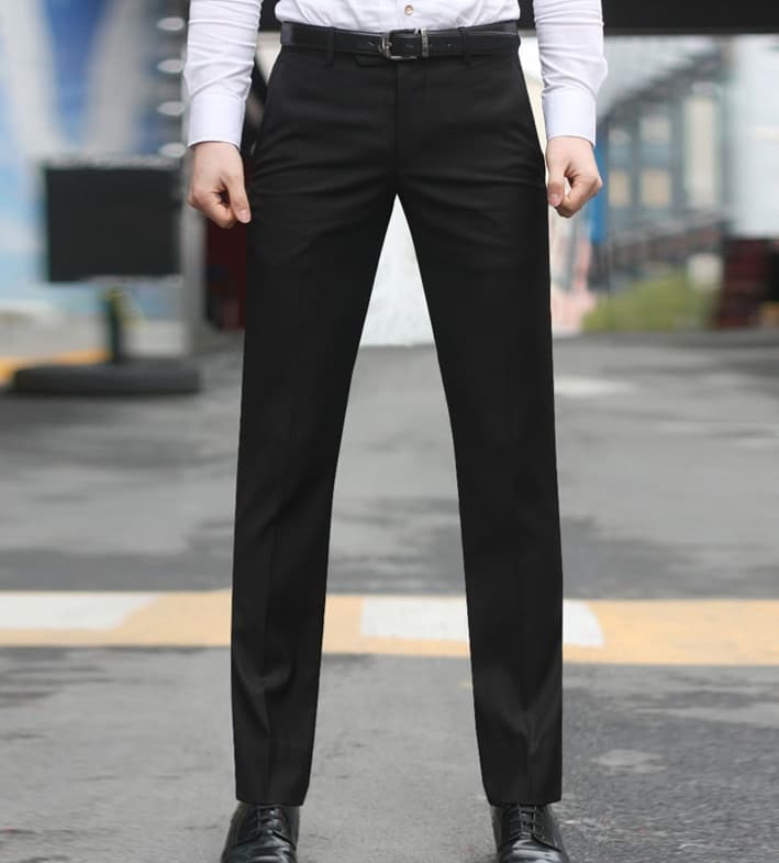 グレー パンツ 究極の美シルエット スラックス