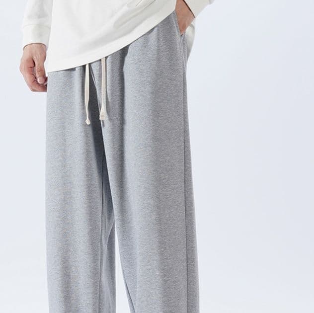 グレー パンツ グレー パンツ ゆったりシルエットジョガーパンツ