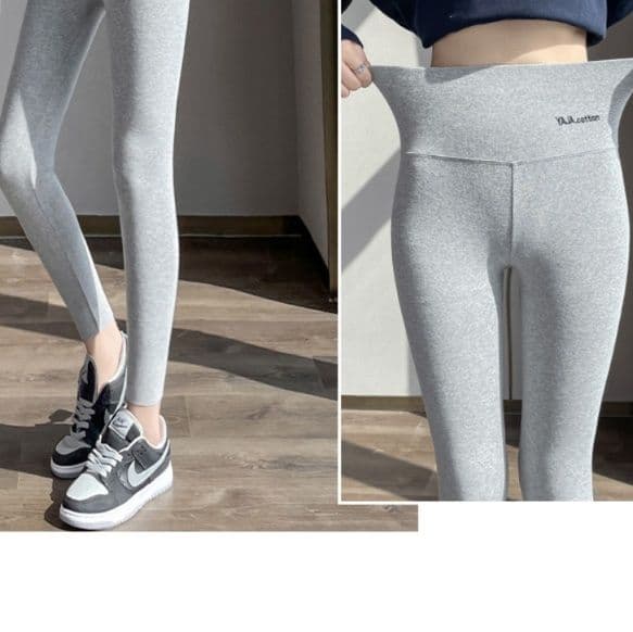 グレー パンツ  美脚効果抜群 ハイウエストスキニーパンツ