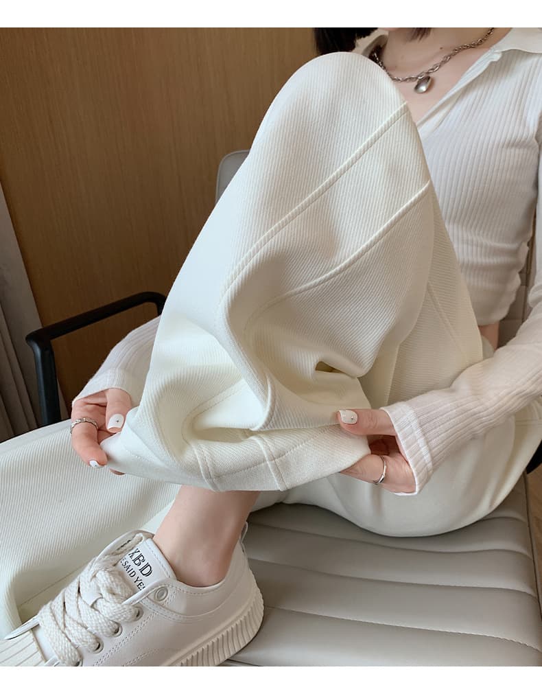 スラックスパンツ リラックス ドロスト ロングパンツ