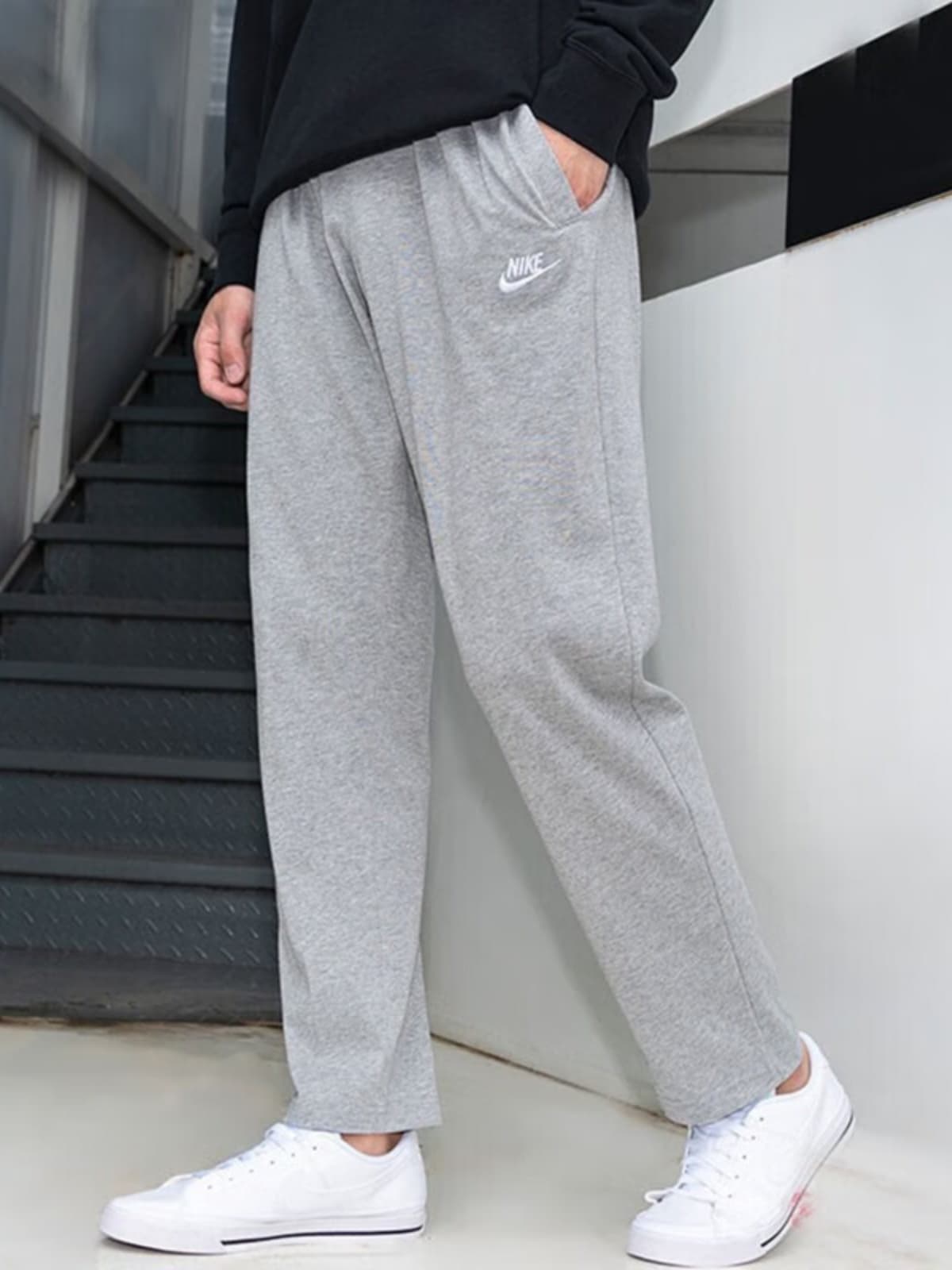 グレー パンツ 柔らかスポーツスウェットパンツ