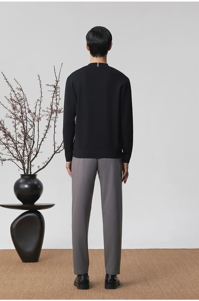 グレー パンツ テーパードパンツ 上質素材 ストレッチパンツ