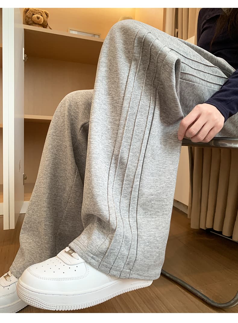 グレー パンツ リラックスストレッチジョガーパンツ