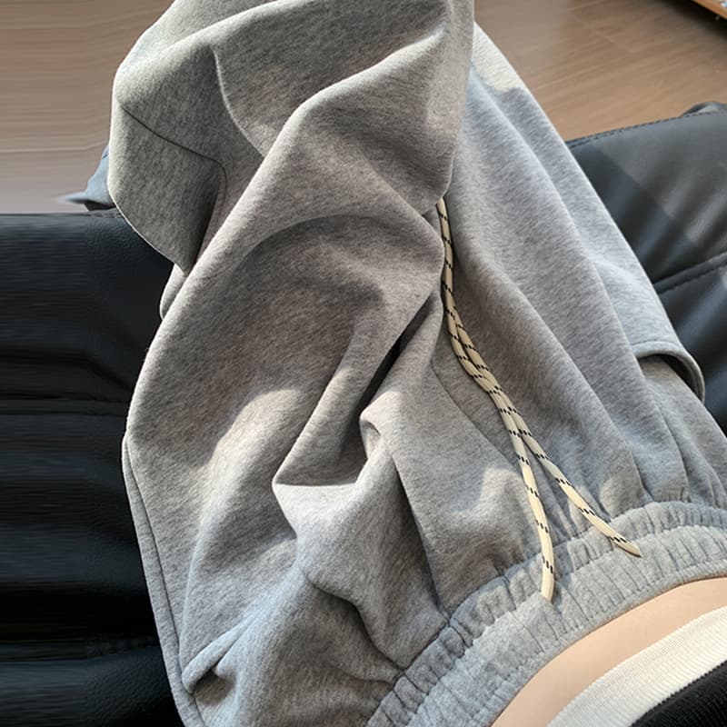 グレー パンツ ゆったり快適 裏起毛スウェットパンツ