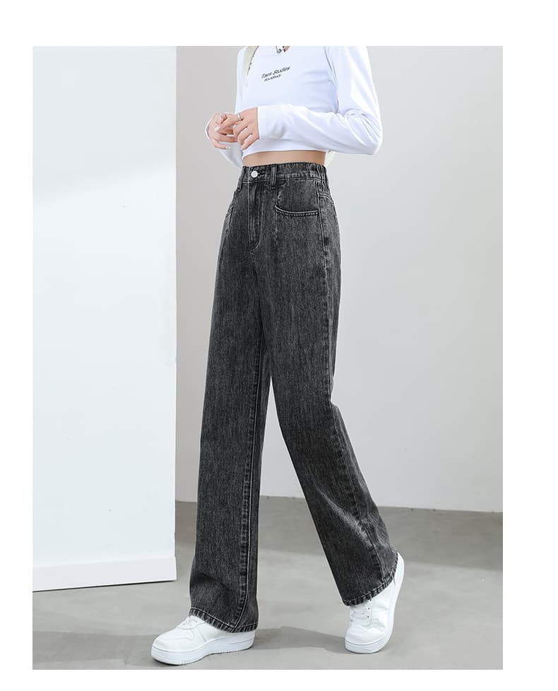 ワイドパンツ ゆったりシルエット デニムワイドパンツ