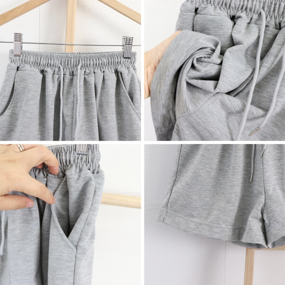 グレー パンツ グレー スウェット ショートパンツ レディース 春夏