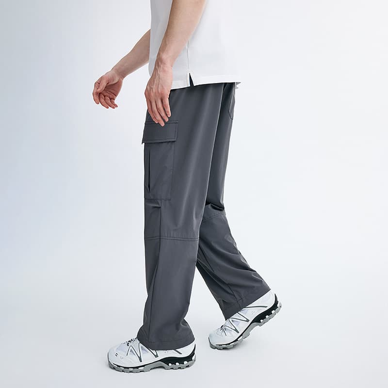 グレー パンツ カーゴパンツ 機能性抜群 多ポケット実用パンツ