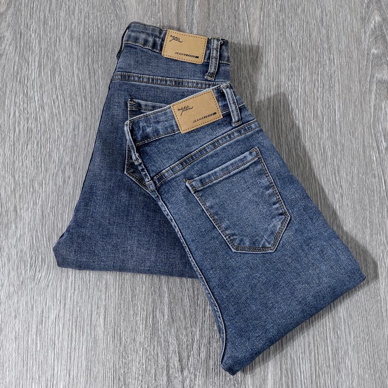 グレー パンツ スタイリッシュ ストレッチ デニム パンツ
