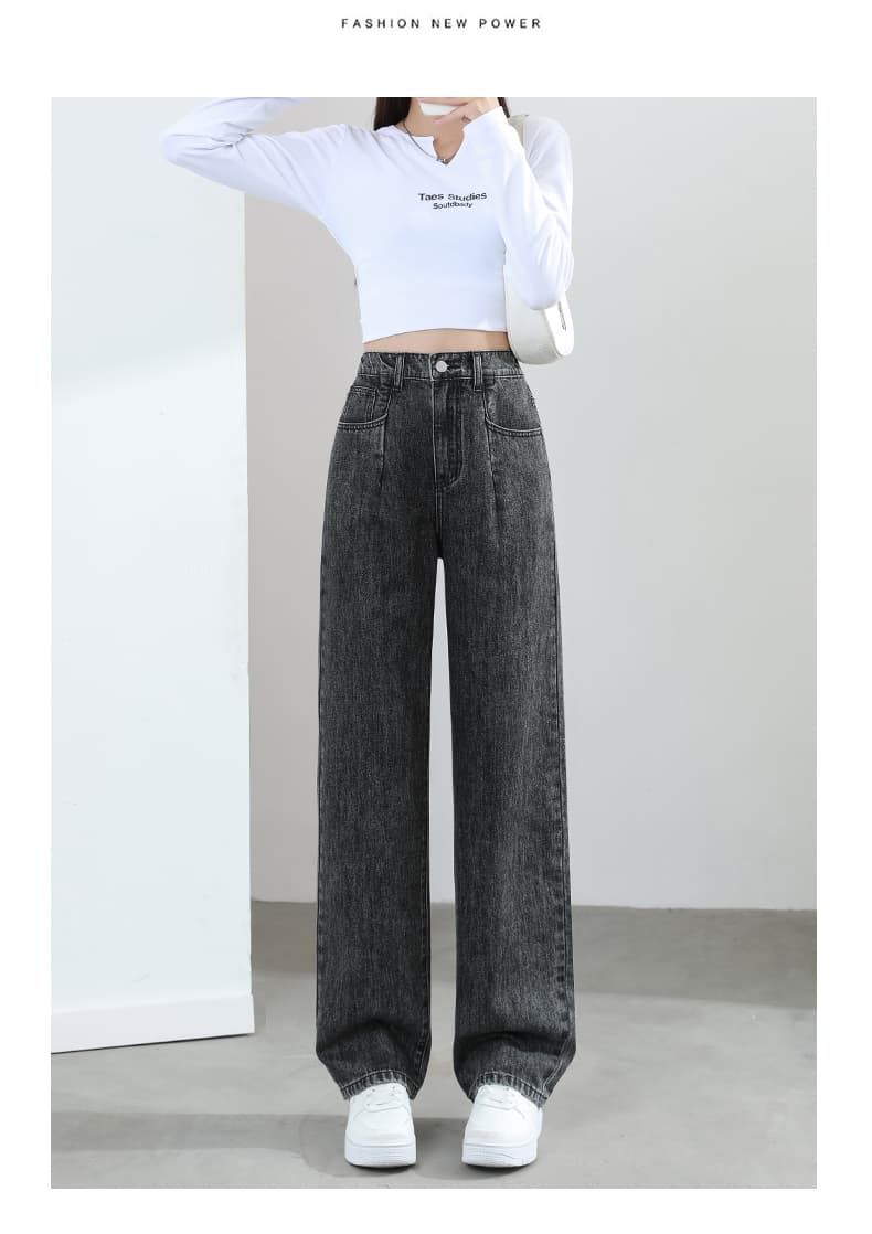 ワイドパンツ ゆったりシルエット デニムワイドパンツ