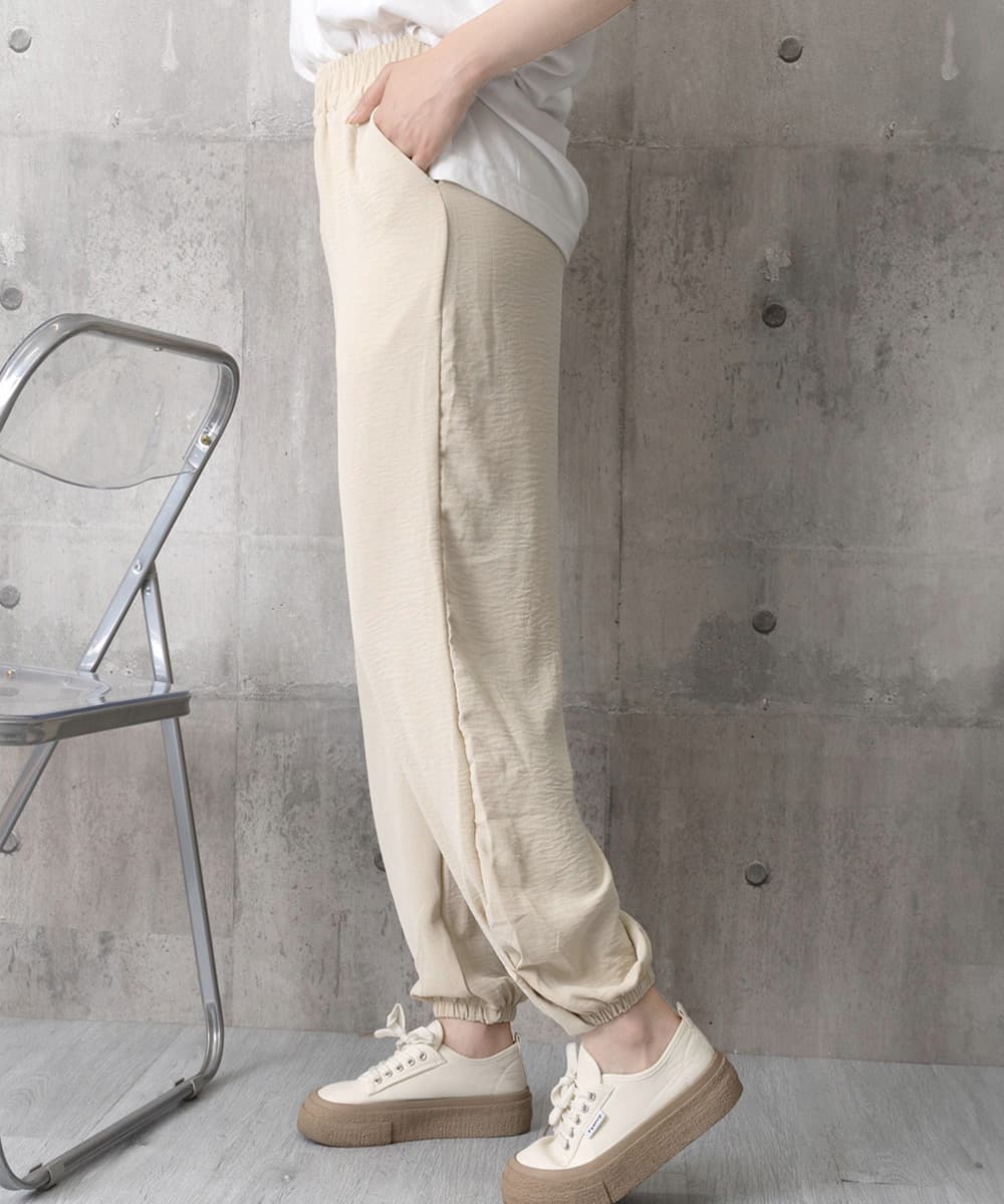 グレー パンツ グレー ジョガーパンツ ウエストゴム 春夏ズボン