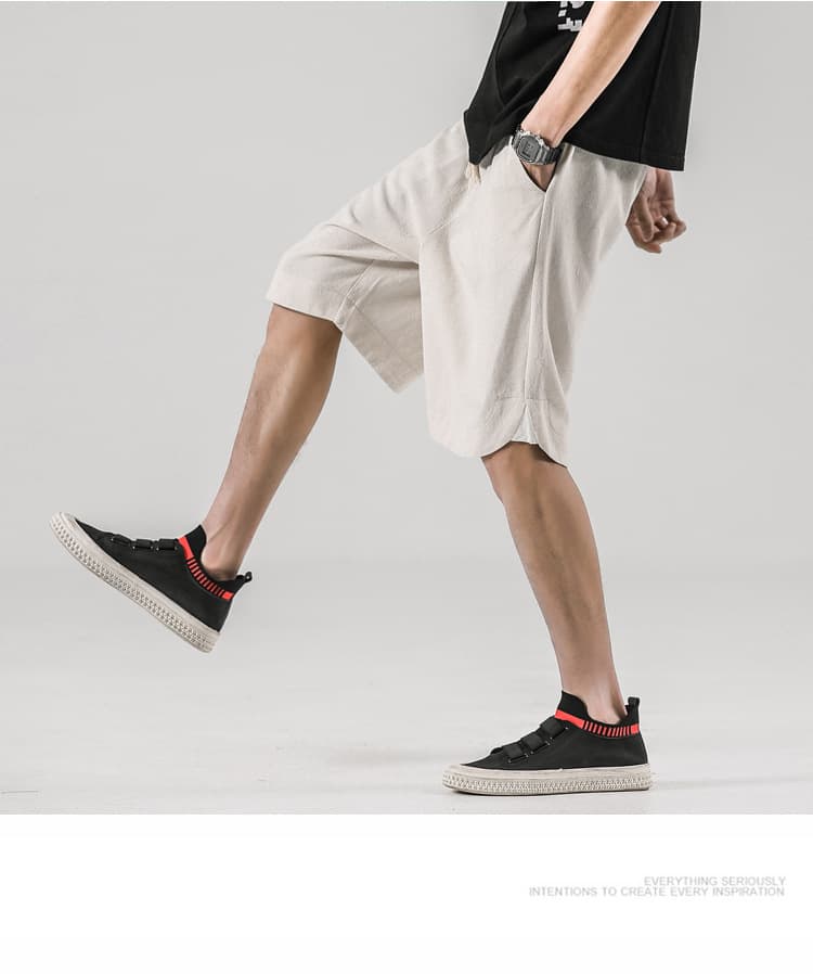 グレー パンツ リラックスシルエット ワイドショート
