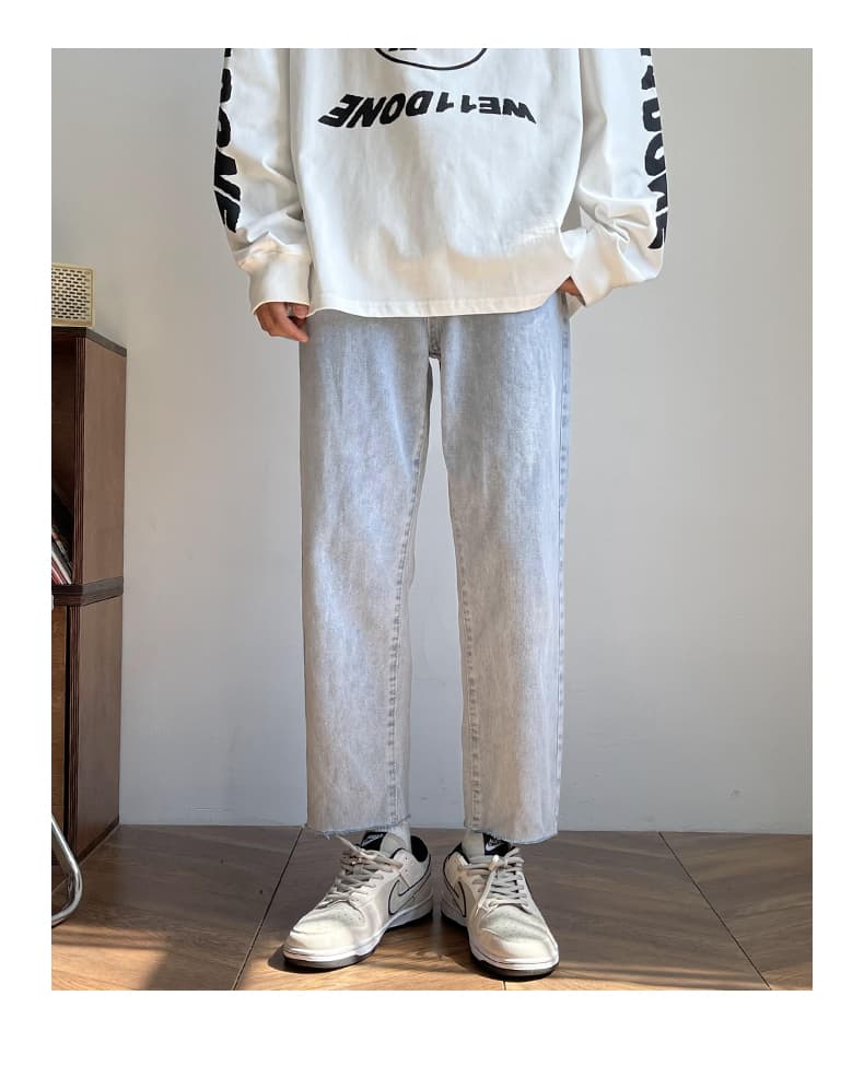 パンツ ストレート シルエット デニムパンツ