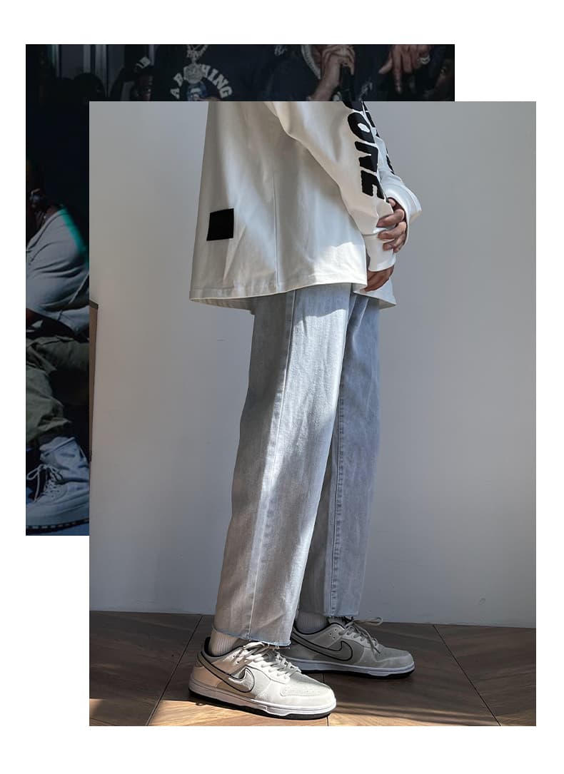 パンツ ストレート シルエット デニムパンツ