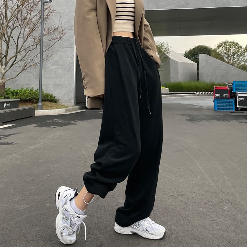 グレー パンツ ゆったりスウェットパンツ