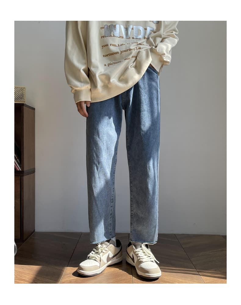 パンツ ストレート シルエット デニムパンツ
