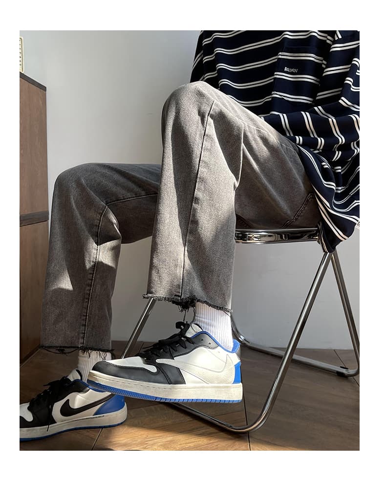 パンツ ストレート シルエット デニムパンツ