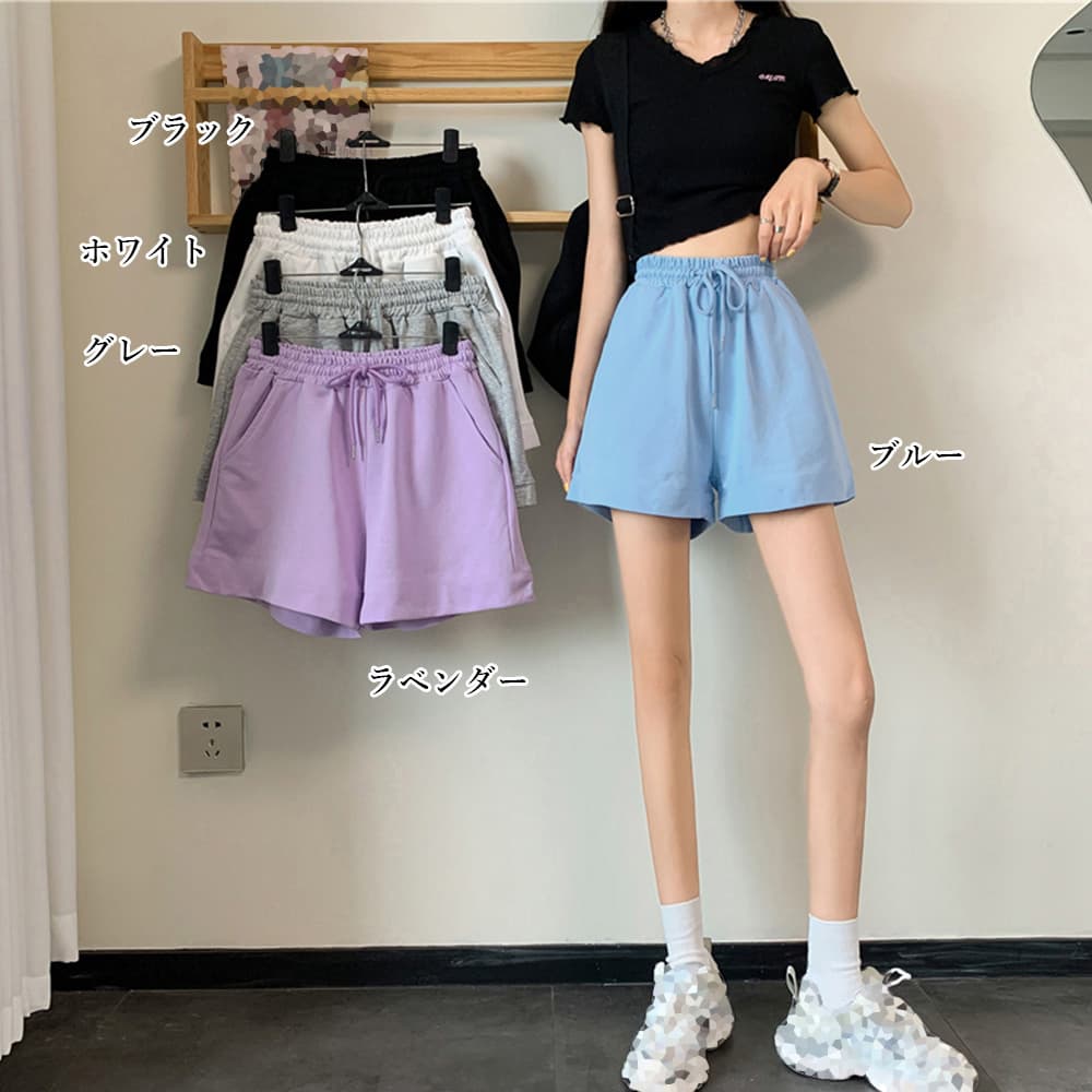 グレー パンツ グレー スウェット ショートパンツ レディース 春夏
