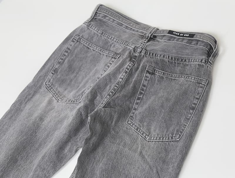 グレー パンツ メンズ グレー デニムパンツ ダメージ加工 ストリート系