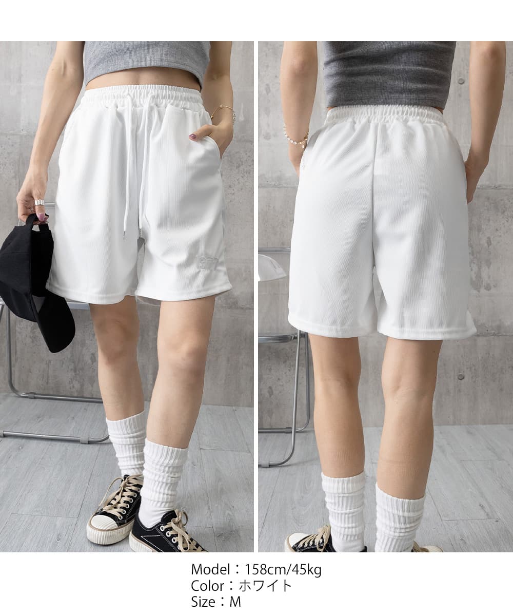 グレー パンツ グレー スウェット ハーフパンツ 韓国風ショートパンツ