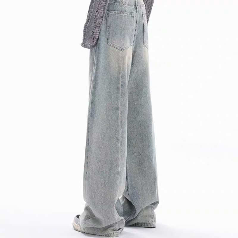 グレー パンツ ワイドシルエットロングパンツ
