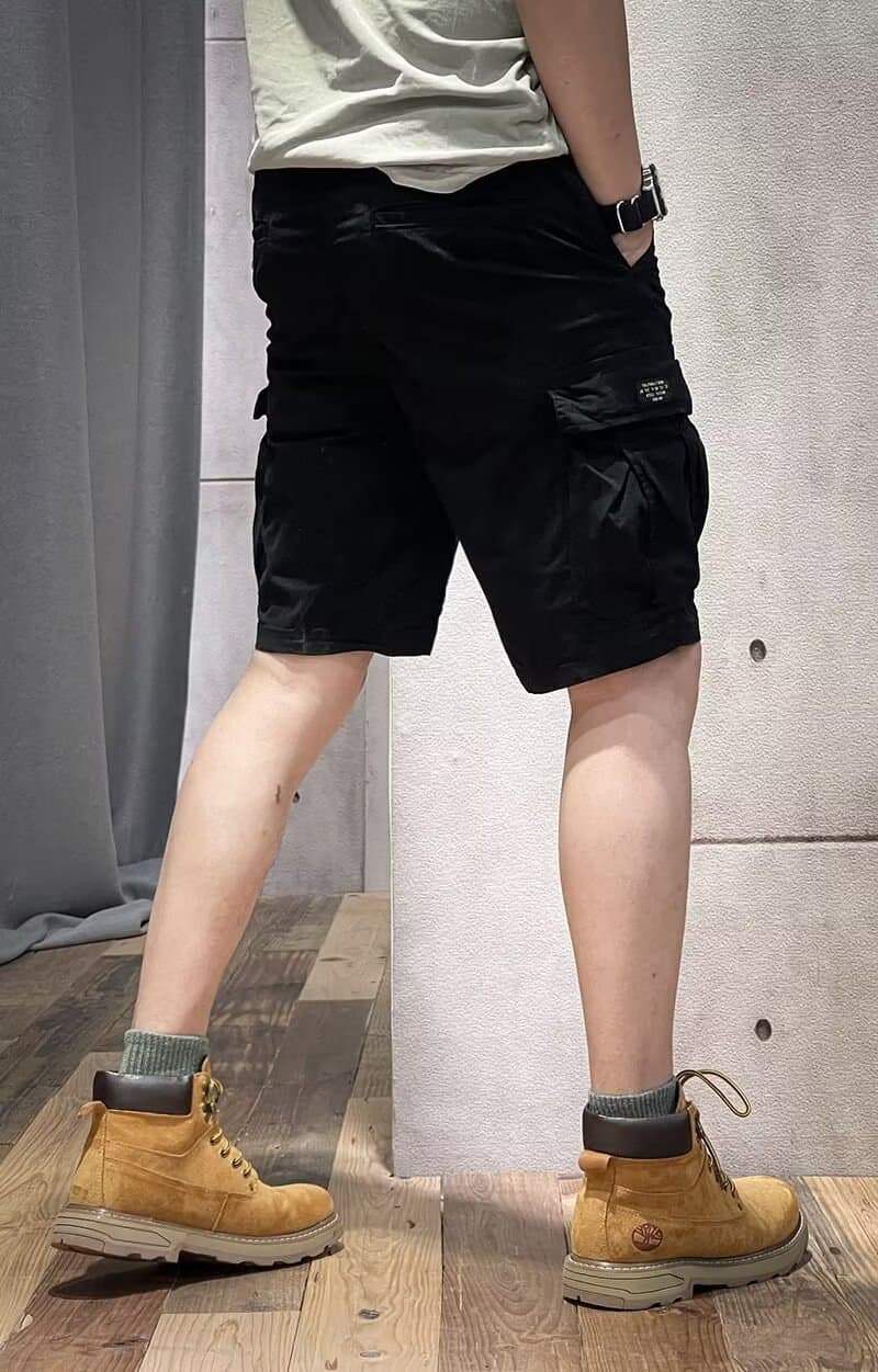 グレー パンツ カジュアル カーゴ ミリタリー ハーフパンツ