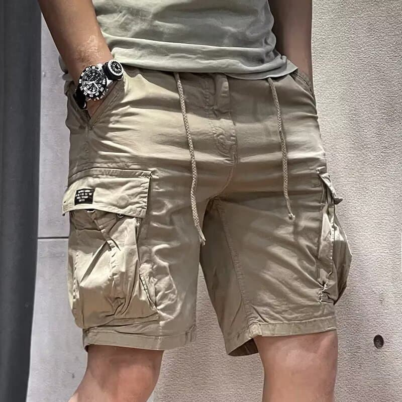 グレー パンツ カジュアル カーゴ ミリタリー ハーフパンツ